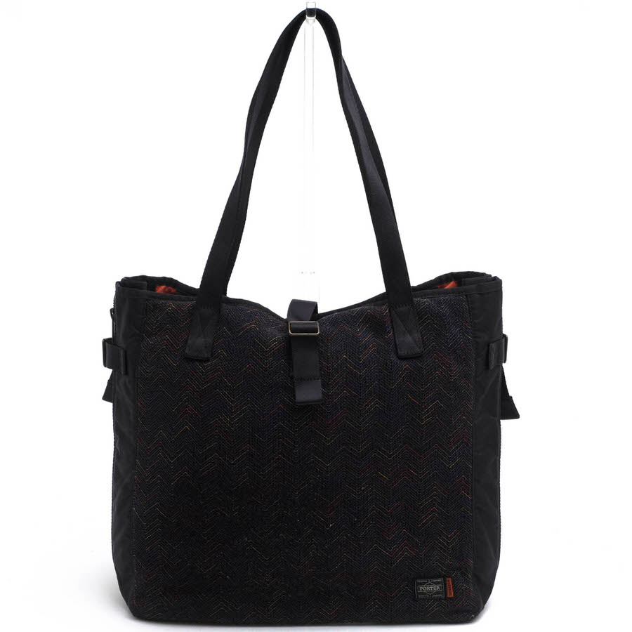 PORTER / ポーター 吉田カバン A4サイズ収納可 Missoni ミッソーニ コラボモデル ユニセックス 男女兼用 ネイビー 紺 トートバッグ メンズ|メンズ|カテゴリー