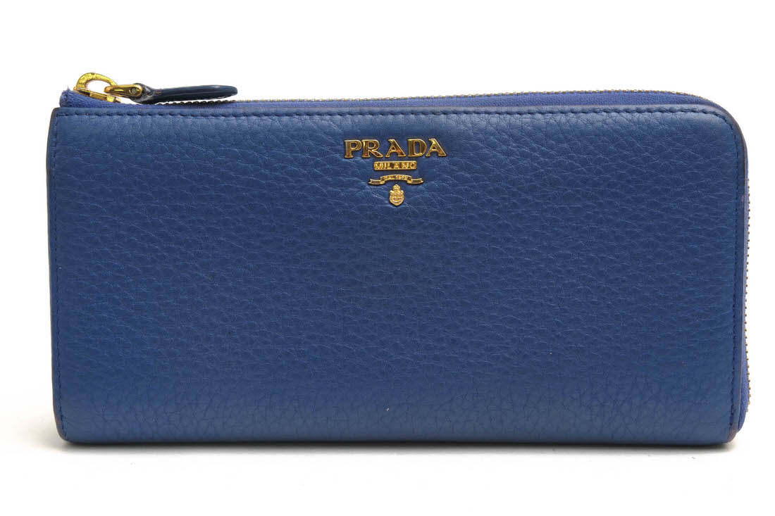 PRADA 1ML183 VITTELLO GRAIN / ץ ڥ֥ɥ쥶  ܳ 󥯥쥶 줢 Lեʡ 饤ȥ֥롼 忧 Ĺ ǥ