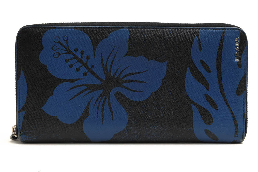 PRADA 2M1220 PORTAFOGLIO LAMPO SAFFIANO PRINT / ץ ϥӥ եΥ쥶  AZZURRO DIS 줢 ˥å ˽ 饦ɥå 饦ɥեʡ ֥롼  Ĺ 