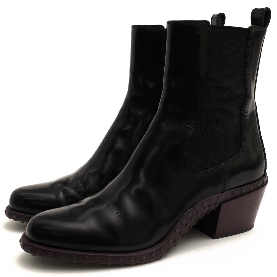 TOD'S XXW10C0CG90AKT9994 GOMMA+T50 CUOIO 10C TRONC. ELASTICO / ȥå 󥯥֡ ݥåɥ쥶  ϥҡ ֥å  ɥ֡ ǥ