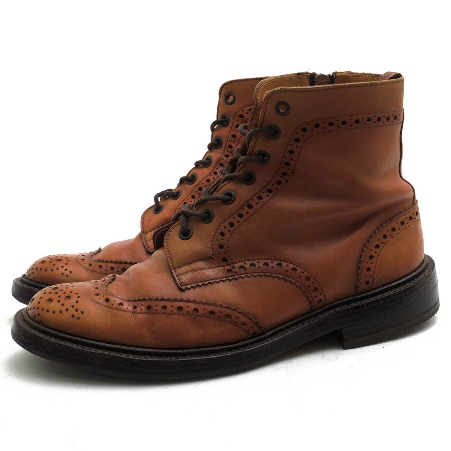Tricker's M7143 Beechnut Burnished Brogue Zip Boots / ȥå ƥĴ SOPHNET եͥå   SOPH-67130 WING TIP BOOTS ȥ꡼֡ 󥰥å ɥå åɥ䡼ˡ ֥饦  졼åץ֡  