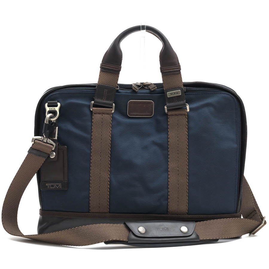 TUMI 222390NVY2 Alpha Bravo Andrews Slim Brief ɥ塼  ֥꡼ / ȥ FXTХꥹƥåʥ ʥѥ쥶  2WAY Хå ͥӡ  ӥͥХå 