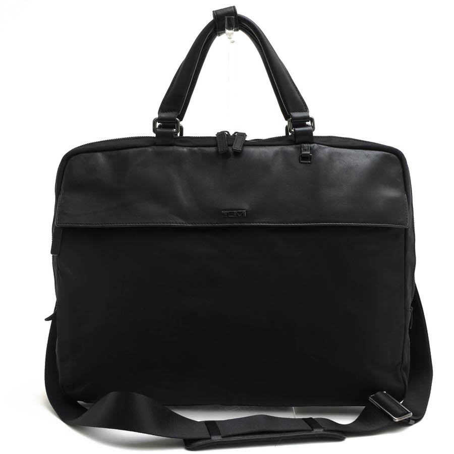 ○トゥミ TUMI 日本限定モデル ライトウェイトナイロン 牛革 ビジネスバッグ 481764DE Voyageur City ギブズ シングルジップ ブリ  中古 TUMI 481764DE Voyageur City ギブズ シングルジップ ブリーフ