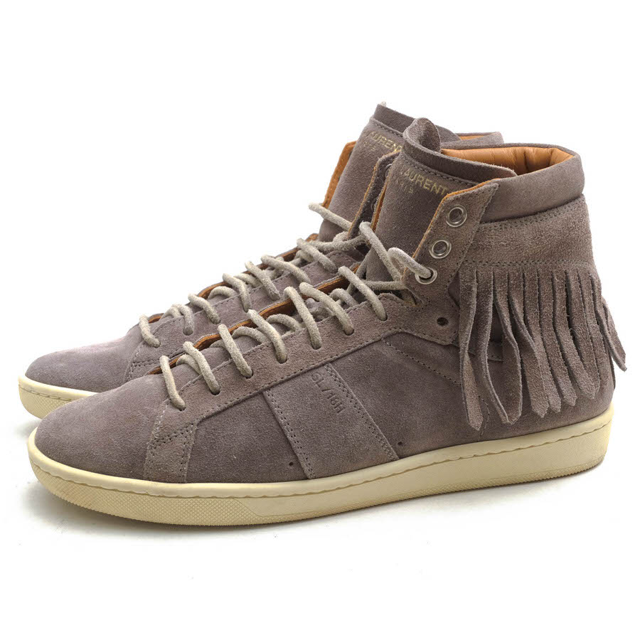 YVES SAINT LAURENT 377333 SL/16H Fringed Court Sneakers /  ե ѥ PARIS ǥޥ Hedi Slimane  ֡ 졼  ϥåȥˡ ǥ