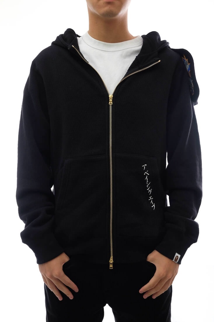 A BATHING APE 1G30115018 NINJA ZIP HOODIE ニンジャジップ