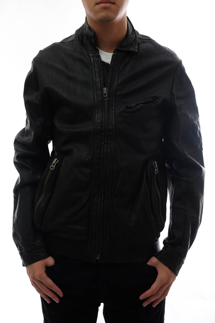 MA-1 レザージャケット ディーゼルブラックゴールド ディーゼル