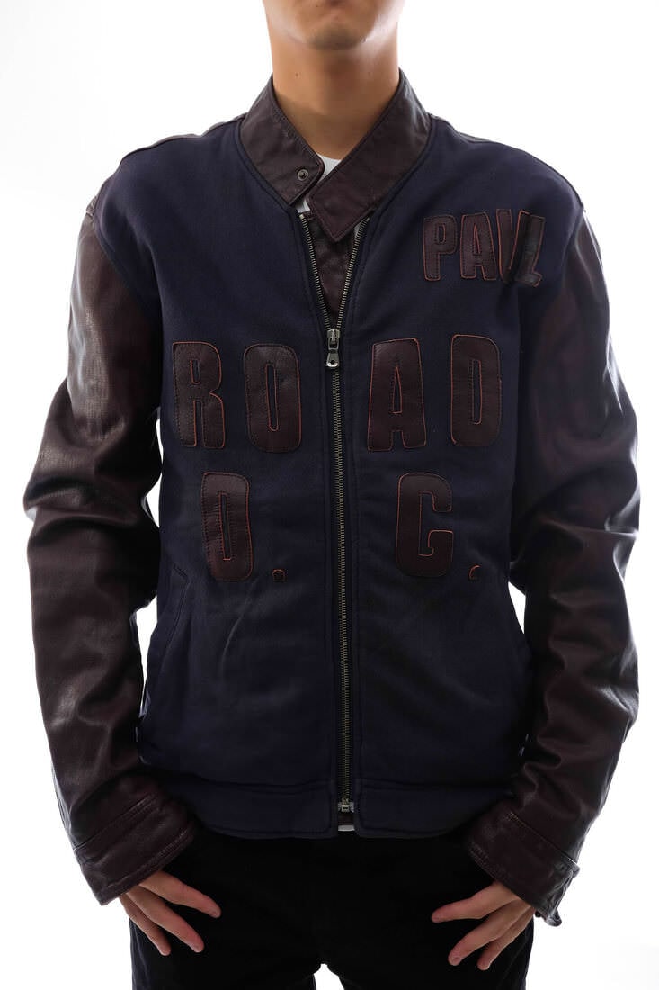 Dolce & Gabbana ダークブラウン レザーライダースジャケット