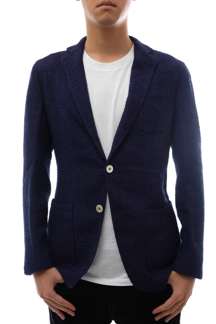 ○エルネスト ERNESTO サマーツイード テーラードジャケット CV251311 SUMMER TWEED 2B JACKET アンコンジャケット メンズ 【中古  中古 ERNESTO CV251311 SUMMER TWEED 2B JACKET / エルネスト アンコン
