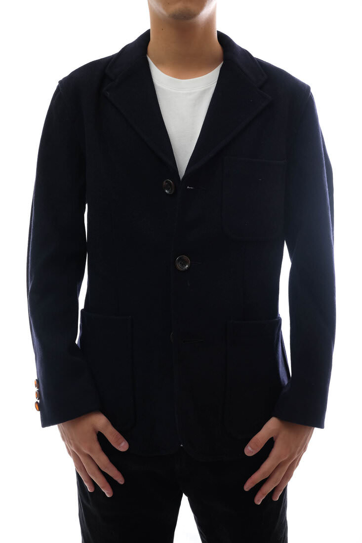 Pherrow's 15W-PMJ1 MELTON WOOL TAILORED JACKET / �ե������� ���󥳥󥸥㥱�å� ���ȥ� ���󥰥�֥쥹�� �ͥ��ӡ� �� �ơ��顼�ɥ��㥱�å� ���