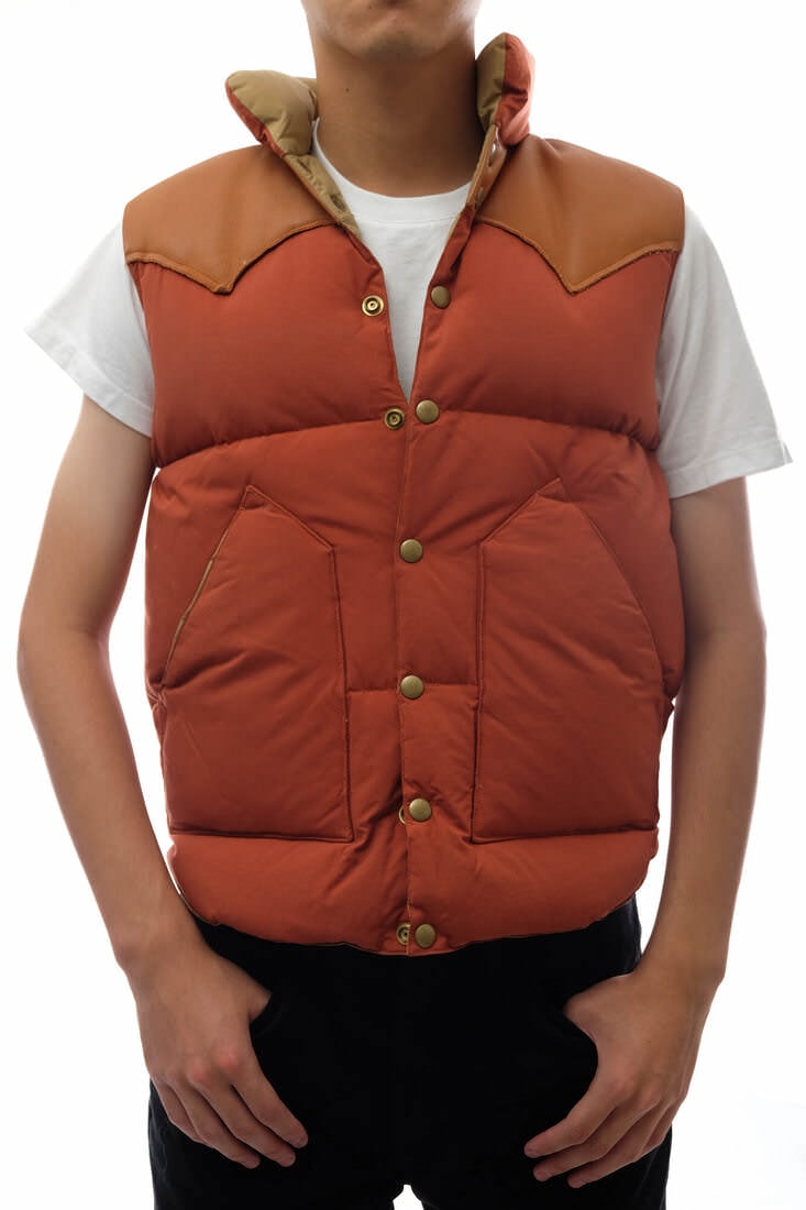 WAREHOUSE / ウエアハウス レザーヨーク BODIES by ブラウン 茶 ダウン