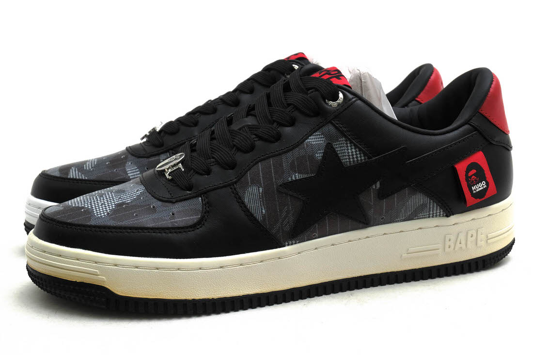 A BATHING APE 007FWI231901C Bape Sta HUGO M2 Black �٥��ץ��� / ������ �����ͥ��㡼�� HUGO Mr. BATHING APE �֥�å� �� �������åȥ��ˡ����� ���