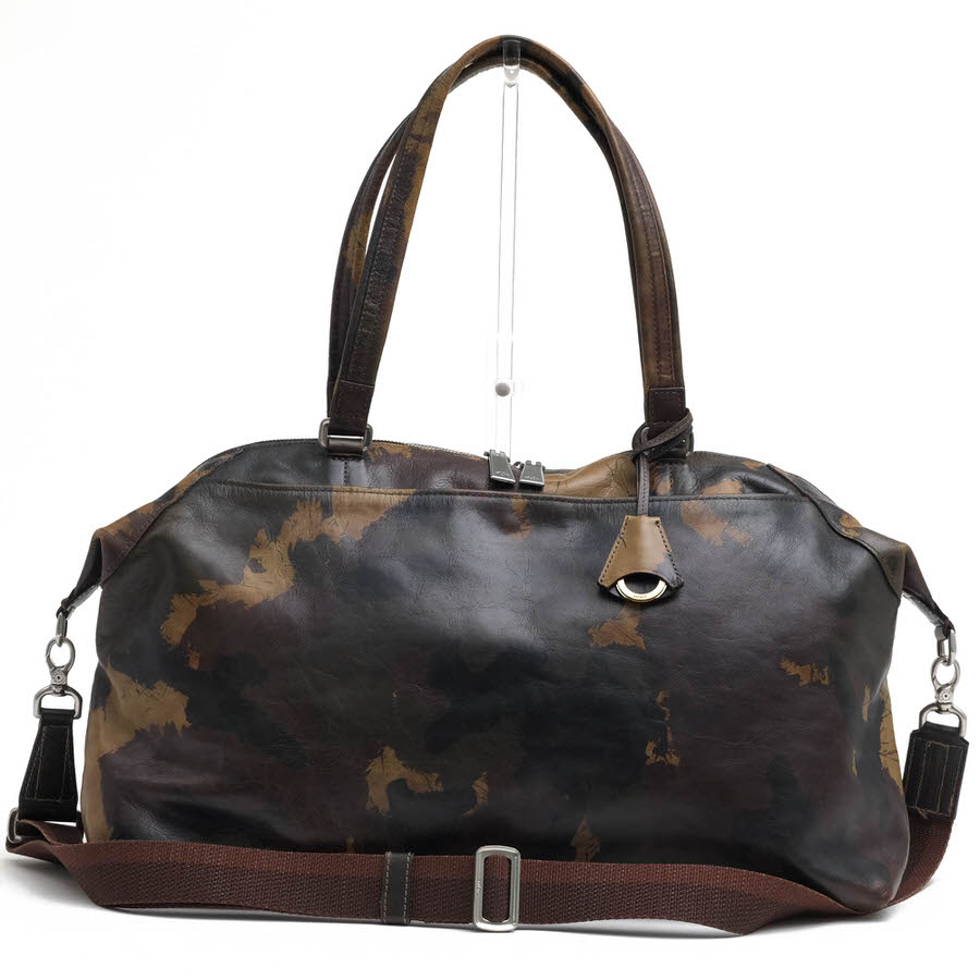 aniary 09-06000 Camouflage Leather Boston / ���˥��� A4��������Ǽ�� ���� 2WAY ���������Хå� �º̡�����ե顼������ ���꡼�֡������� �ܥ��ȥ�Хå� ���