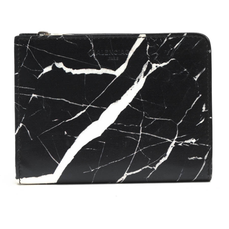 BALENCIAGA 332250 / �Х�󥷥��� ����ѥ��ȥ�����å� �������� �ޡ��֥� ���� ������ �������줢�� ��˥��å��� �˽����� L���ե����ʡ� �֥�å� �� ���� ���