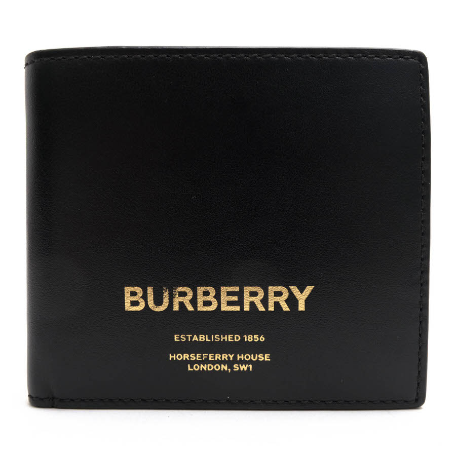 BURBERRY / バーバリー サフィアーノレザー 牛革 ブラック 黒