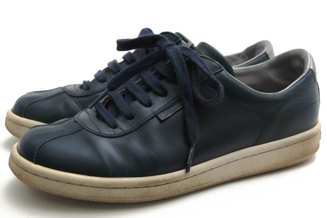 CHANEL G28406 / シャネル ココマーク レースアップブーツ 牛革 カーフ