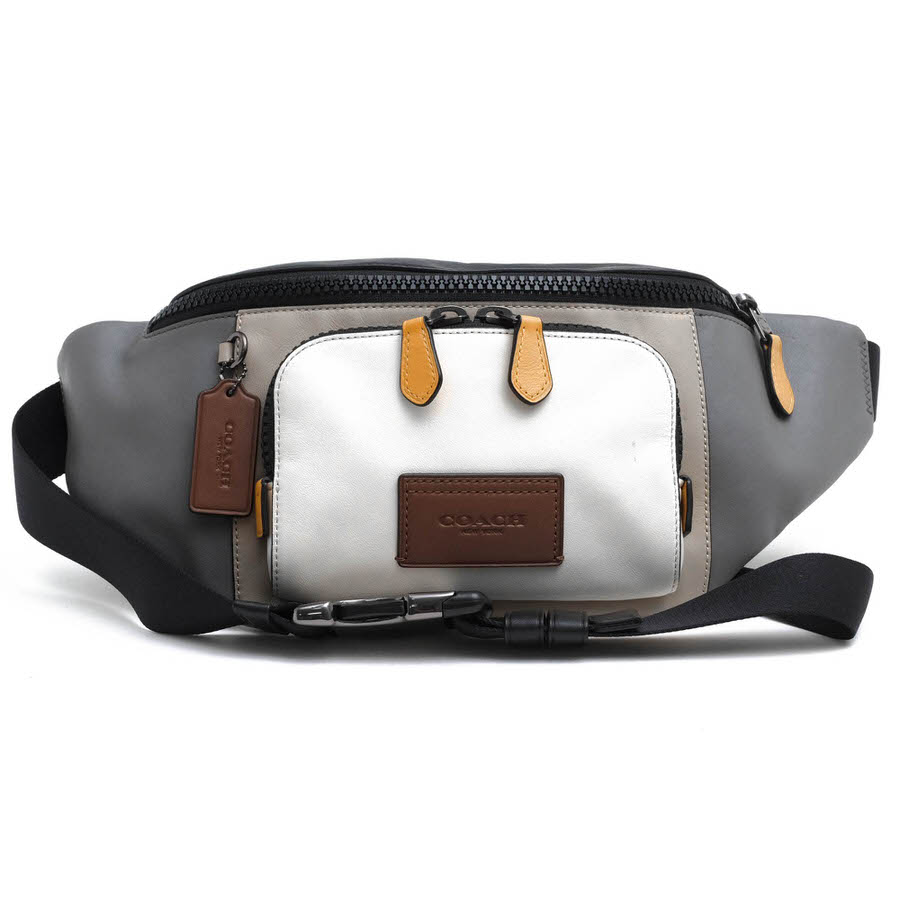 COACH C4022 Track Belt Bag In Colorblock / ������ ���ࡼ�������ե쥶�� ���� �ܥǥ��Хå� ���졼 ���� �������ȥХå� ���