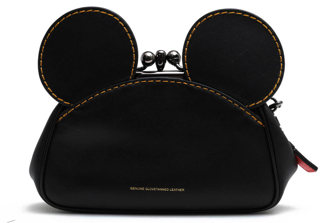 COACH F65794 Mickey Kisslock Wristlet In Smooth Leather �ߥå��� �������å� �ꥹ�ȥ�å� / ������ ���޸����� Disney ���ࡼ�������� ���� �֥�å� �� ������ɥХå�/����å��Хå� ��ǥ�����