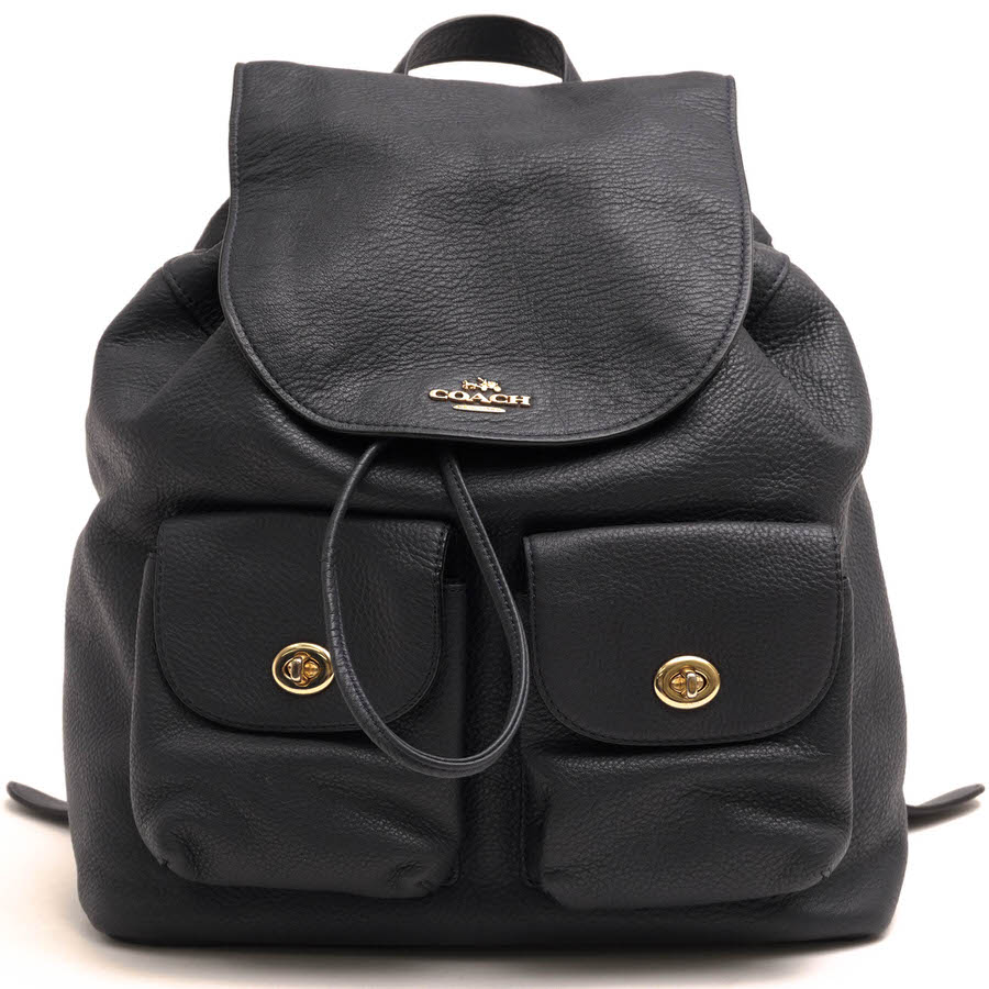 COACH F37410 BILLIE BACKPACK IN PEBBLE LEATHER �ӥ꡼ �Хå��ѥå� / ������ ���巿 �ڥ֥�ɥ쥶�� ���� ���ܳ� �����󥯥쥶�� �ͥ��ӡ� �� ���å� ��ǥ�����