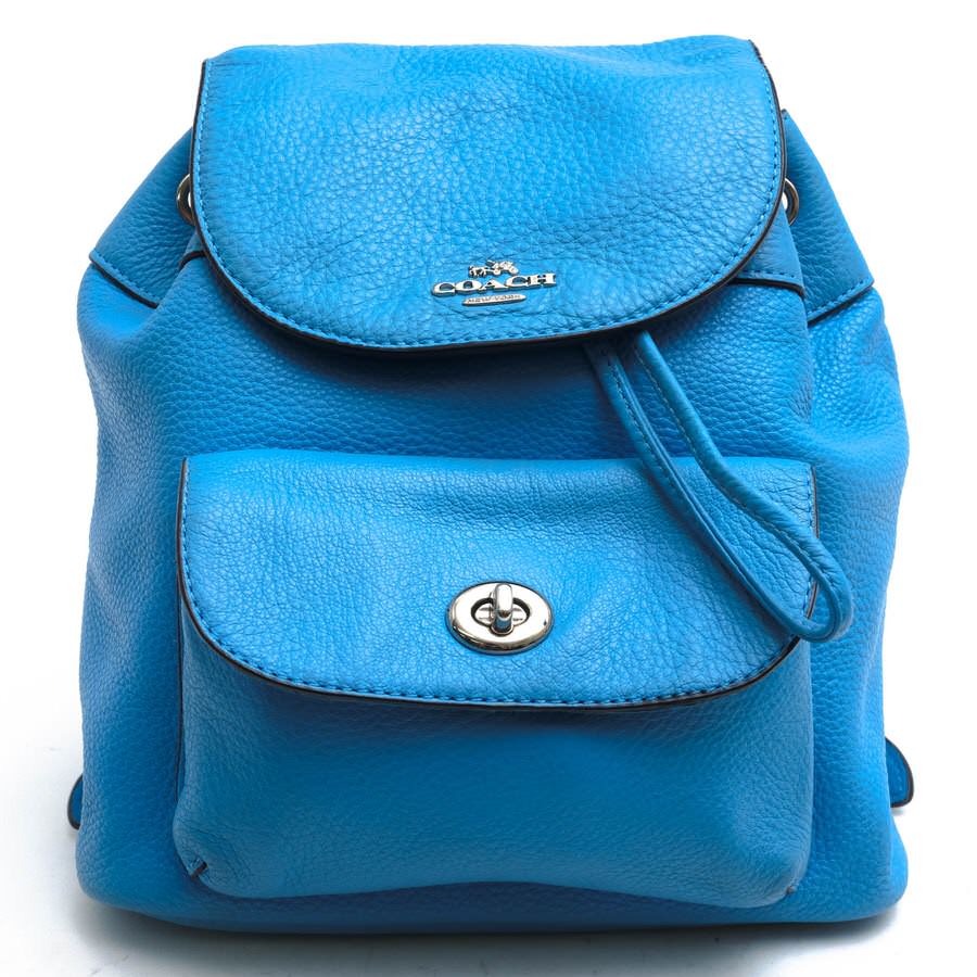 COACH F37621 Mini Billie Backpack In Pebble Leather �ӥ꡼ �ߥ� �Хå��ѥå� / ������ ���巿 �ڥ֥�ɥ쥶�� ���� ���ܳ� �����󥯥쥶�� �֥롼 �� ���å� ��ǥ�����