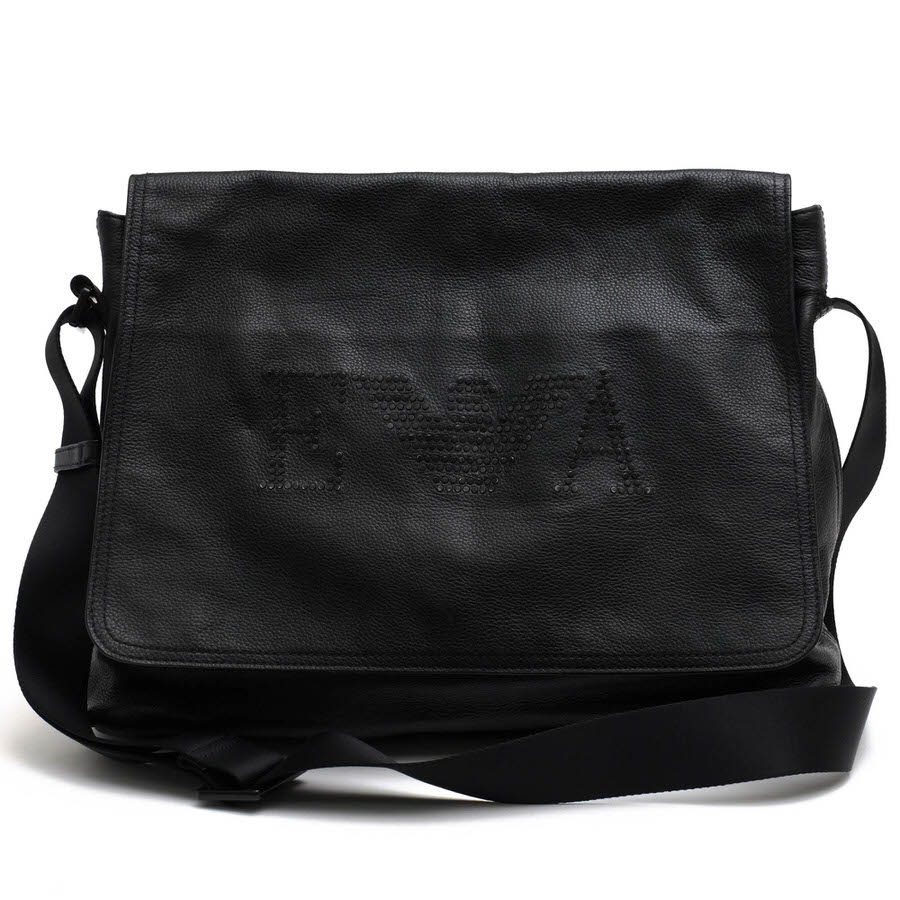 EMPORIO ARMANI YEMC36 YH033 / ����ޡ��� EA����������� ���� �����å� ���ܳ� �����󥯥쥶�� ��å��󥸥㡼�Хå� �֥�å� �� ���������Хå� ���