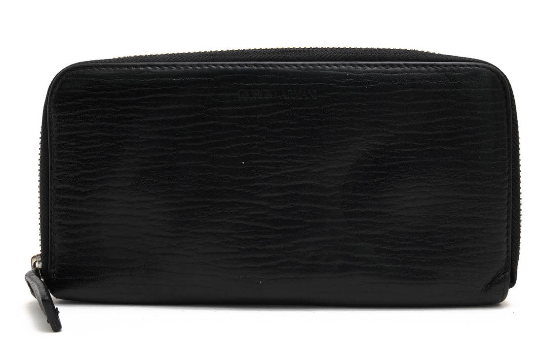GIORGIO ARMANI Y2R010 ZIP AROUND VITELLO GRANATO WALLET / ����ޡ��� ������ ���� ������ �������줢�� �饦��ɥ��å� �饦��ɥե����ʡ� �֥�å� �� Ĺ���� ���