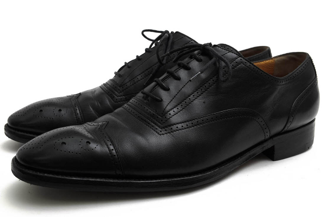 HERMES / エルメス スキンステッチ 牛革 カーフ Uチップ レザーソール