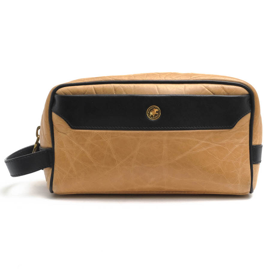 ○ハンティングワールド HUNTING WORLD フルグレインレザー 牛革 長財布 209372 KASHGAR カシュガル 小銭入れあり シボ革 シュリン 中古 HUNTING WORLD 209372 KASHGAR カシュガル / ハンティングワールド