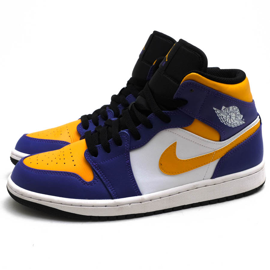NIKE DQ8426-517 Air Jordan 1 Mid Lakers �������硼���� 1 �ߥå� �쥤������ / �ʥ��� ŷ����� ���� �ѡ��ץ� �� �ϥ����åȥ��ˡ����� ���