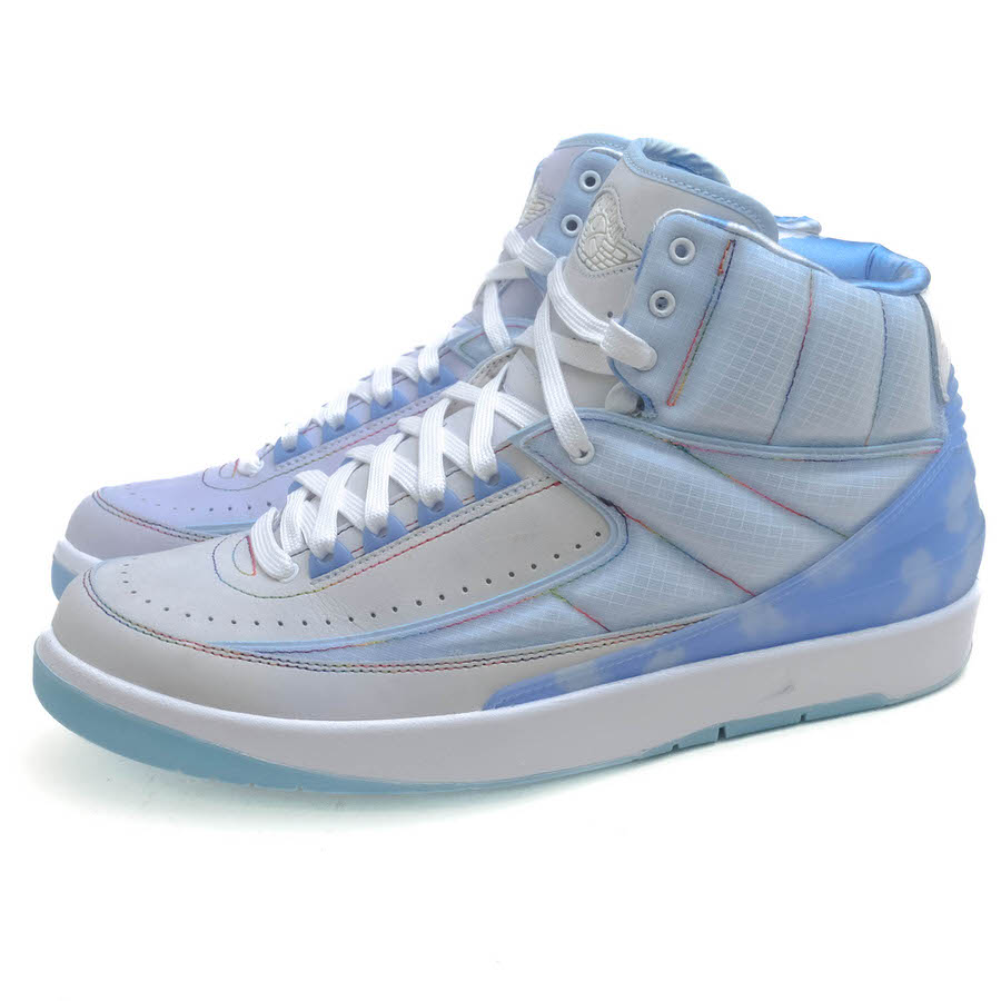 NIKE Air Jordan 2 Retro SP Celestine Blue White / �ʥ��� J Balvin �饤�ȥ֥롼 �忧 �ϥ����åȥ��ˡ����� ���