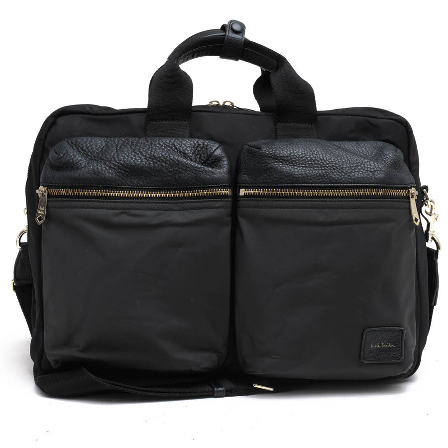 Paul Smith PSN505 �ʥ����󥫥顼�֥��å� / �ݡ��륹�ߥ� �ʥ�����ĥ��� ���������� ���� 3WAY ���å� ���������Хå� �Х����顼 �֥�å� �� �ӥ��ͥ��Хå� ���