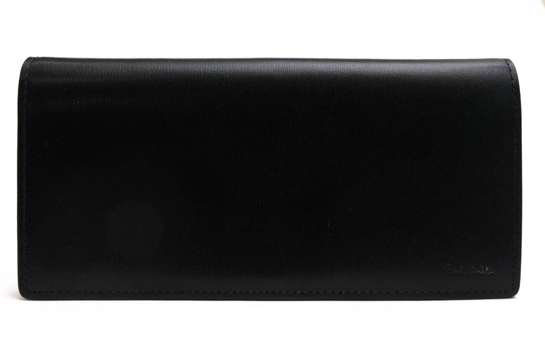 Paul Smith PSN306 CITY EMBOSS WALLET ���ƥ�����ܥ� / �ݡ��륹�ߥ� ���ץ�åȥ쥶�� �ѥ��顼�ȥ���ܥ��ù� �������줢�� ����ޤ� �֥�å� �� Ĺ���� ���