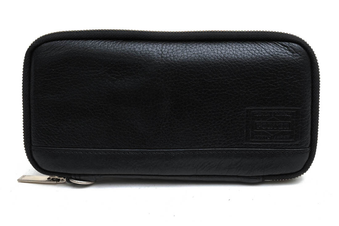 PORTER 145-03291 DELIGHT WALLET ディライト / ポーター 吉田カバン 牛ステア クローム鞣し 牛革 小銭入れあり シボ革 シュリンクレザー ラウンドジップ ラウンドファ