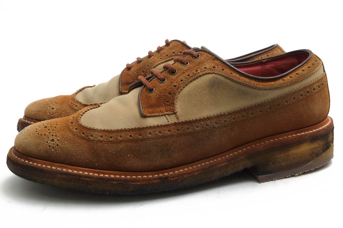 R.J.B L116 VELOUR WINGTIP SHOES / �����른�����ӡ� ���󥰥����󥰥��å� ���� ���åɥ��䡼���������ˡ �Х����顼 ���졼�ץ����� �١����� �ӥ��ͥ����塼�� ���