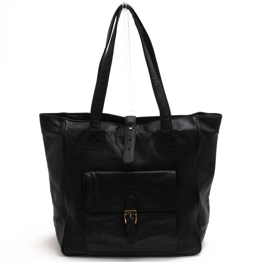 RALPH LAUREN / ���ե������ BLACK LABEL �֥�å��졼�٥� ���� ���ݤ� ��󥷥������Хå� ������ơ����ù� ��˥��å��� �˽����� �֥�å� �� �ȡ��ȥХå� ���