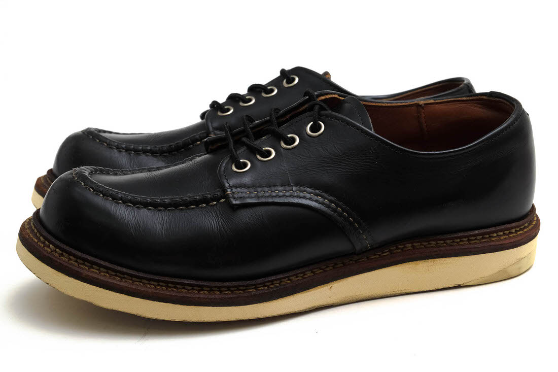 RED WING 8106 WORK OXFORD  åե / åɥ ȥ饯ȥåɥå Black Chrome Leather ֥å쥶  åȥ åɥ䡼ˡ ֥å  奢륷塼 