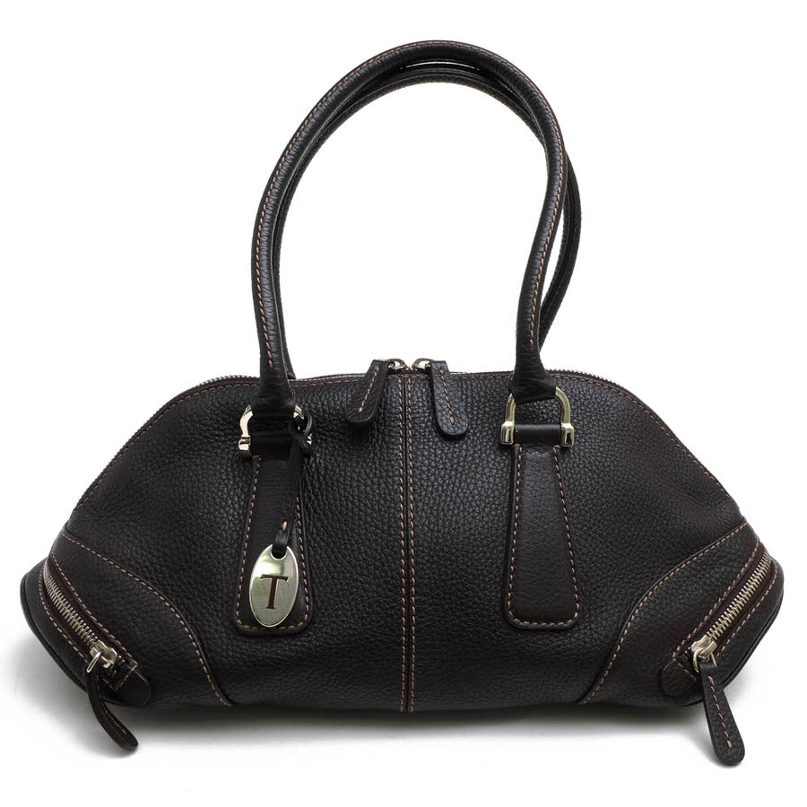 TOD'S / ȥå  ݤ 󥷥Хå ܳ 󥯥쥶 ֥饦 Ǥ ϥɥХå ǥ