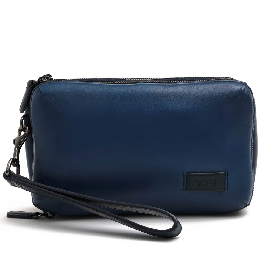 TUMI 126294BLUB NASSAU SLG discon Triple Zip Clutch / ȥ ȥ٥륪ʥ BLUE BURNISHED   ֥롼  ɥХå/åХå 