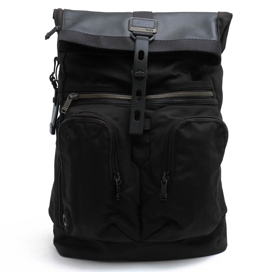 TUMI 232388D Alpha Bravo London Rolltop backpack ����ե� �֥�ܡ� ����ɥ� ������ȥåס��Хå��ѥå� / �ȥ��� �ӥ��ͥ����å� �Хꥹ�ƥ��å��ʥ����� �ʥѥ쥶�� ���� �ߥ꥿�꡼ �֥�å� �� ���å� ���