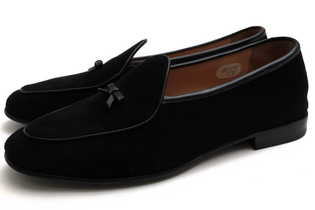 UNITED ARROWS 13316999347 UA801 UADT SED BELGIAN RBN / ��ʥ��ƥåɥ������� �٥른��󥷥塼�� ���� ����åݥ� �֥�å� �� ������ץ����ե��� ���