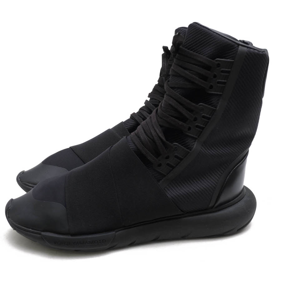 Y-3 BB4802 Qasa Boot / �磻���꡼ �ͥ��ץ졼�� Cushioned Poron�ѥե����ޥ󥹥��å��饤�ʡ� �֥�å� �� �ϥ����åȥ��ˡ����� ���