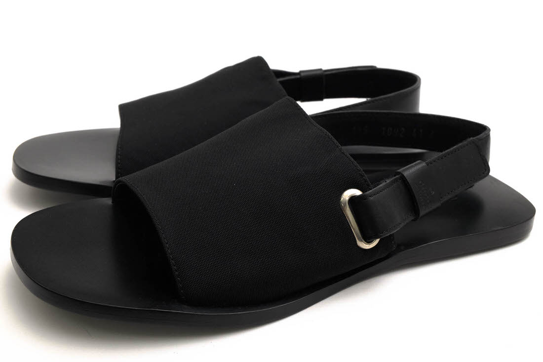 GUCCI 116 1092 SANDALO TESSUTO GUARN.MET. / ���å� �ޥ��å��ơ��׼� �������� �֥�å� �� ������� ���