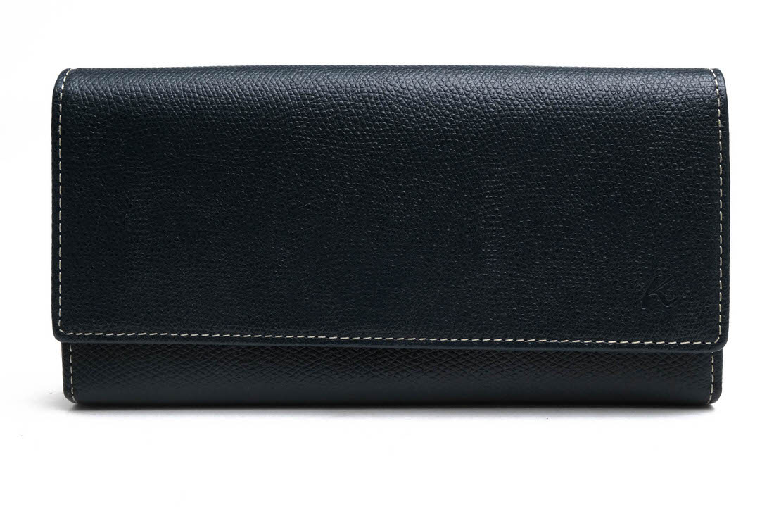 Kitamura Y-0532 / キタムラ 牛革 肩掛け ワンショルダーバッグ シボ革