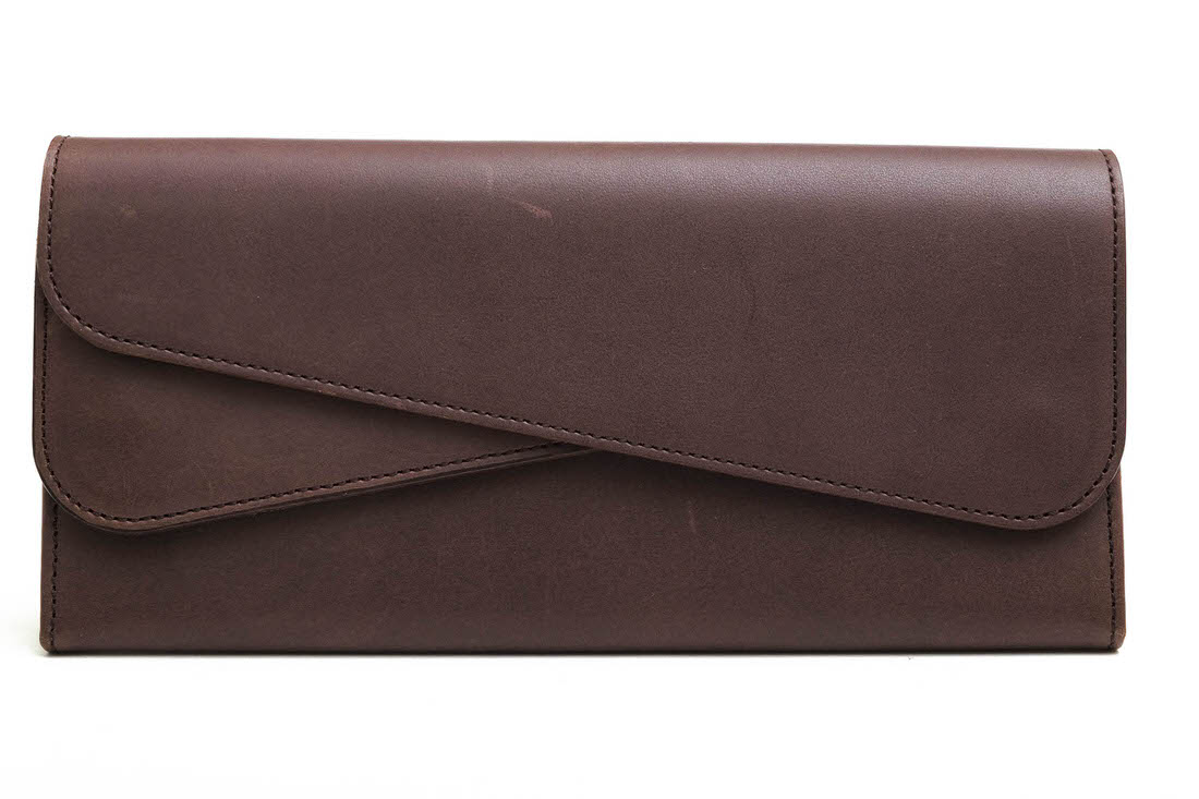 新品★マーガレットハウエル★チャリオットLファスナー折り財布★ブラウン茶 新品☆マーガレットハウエル☆チャリオットLファスナー折り財布