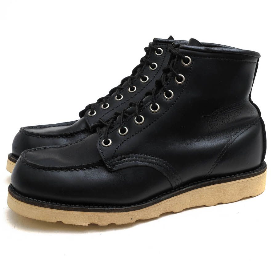RED WING 8179 6inch CLASSIC MOC TOE ���饷�å���å��ȥ� / ��åɥ����� IRISH SETTER ������å��奻�å��� Black Chrome Leather �֥�å���������쥶�� ���� ��å��ȥ� ���åɥ��䡼���������ˡ Vibram������ �֥�å� �� ����֡��� ���