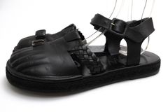 LOEWE 0010238020 Toe Ring Molded Feet Espadrille Sandals / ������ �����ե쥶�� ���� ���塼�� �֥�å� �� ������� ���