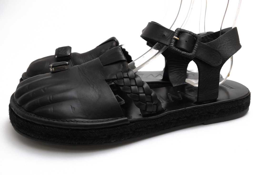 LOEWE 0010238020 Toe Ring Molded Feet Espadrille Sandals / ロエベ