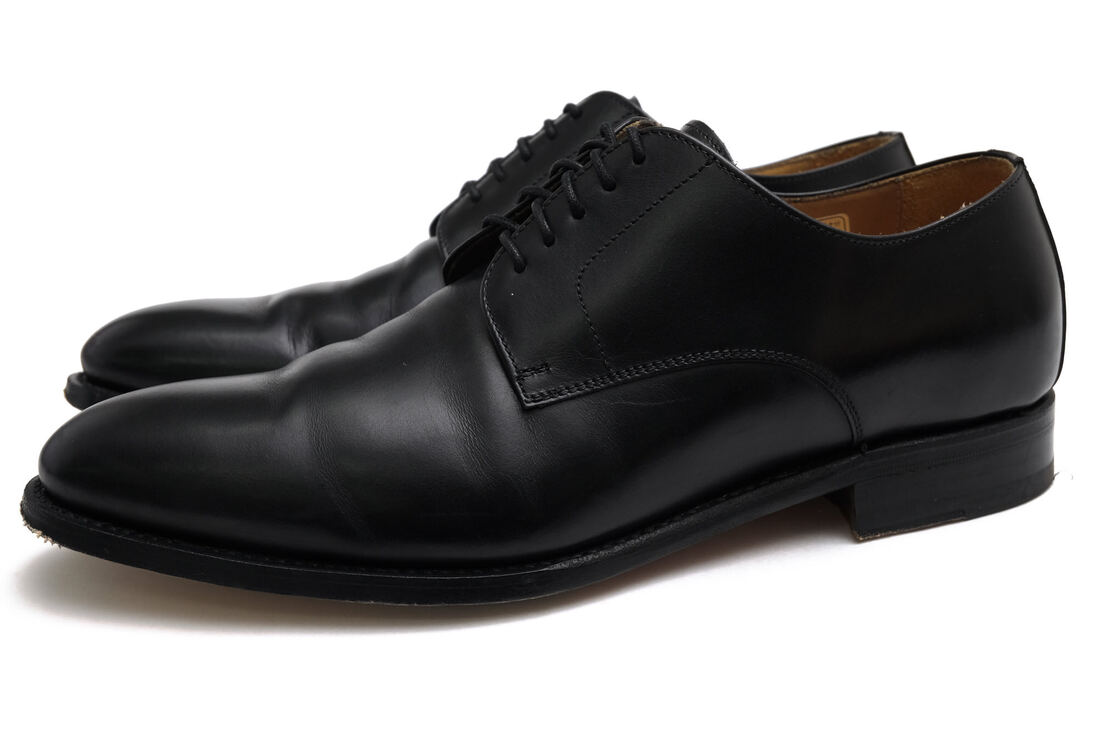Berwick バーウィック 3011 プレーントゥ レザーシューズ 5 1/2 Berwick 3011 / バーウィック カーフレザー 牛革 プレーントゥ レザー
