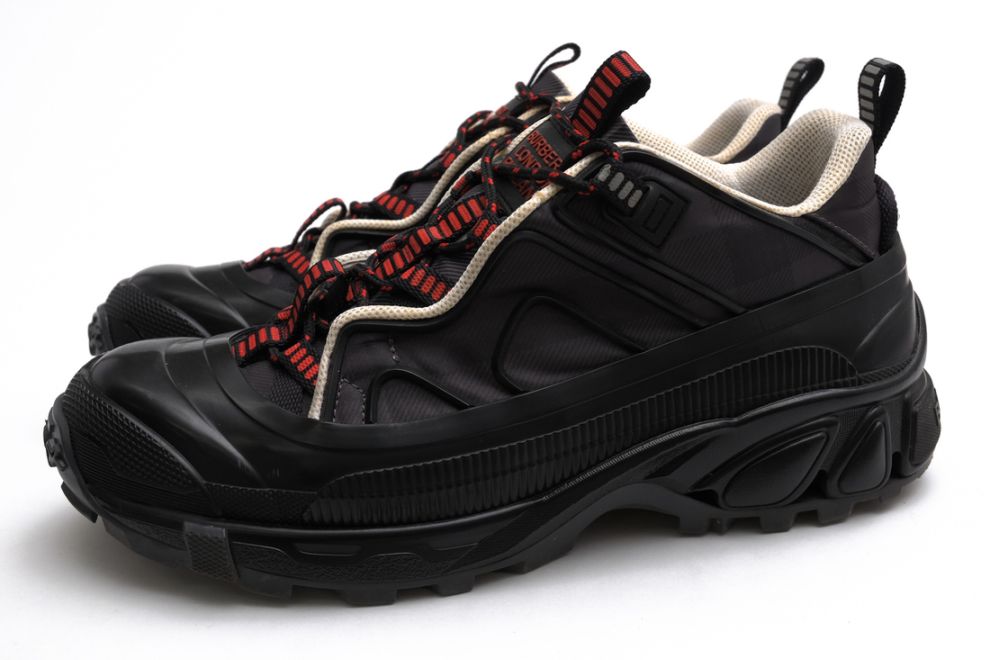 バーバリー／BURBERRY シューズ スニーカー 靴 ローカット メンズ 男性 男性用 ナイロン ブラック 黒  8055576 Arthur Low-Top Check Sneaker ヴィンテージチェック BURBERRY 8055576 Arthur Low-Top Check Sneaker / バーバリー