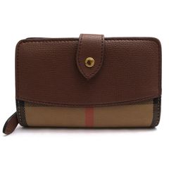 BURBERRY Hampstead Tab Wallet House Check Canvas and Leather / �С��Х꡼ �С��Х꡼�����å� �ϥ��������å����åȥ󥭥��Х� �����ե��쥤��쥶�� ���� ��˥��å��� �˽����� ����ޤ� �֥饦�� �� ���� ��ǥ�����