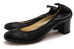 CHANEL A G28645 / シャネル ココマーク 牛革 キャップトゥ